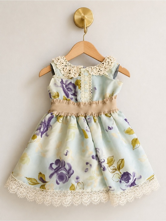 Handmade Other - Handmade Floral Lace Party Dress 18-24 Months